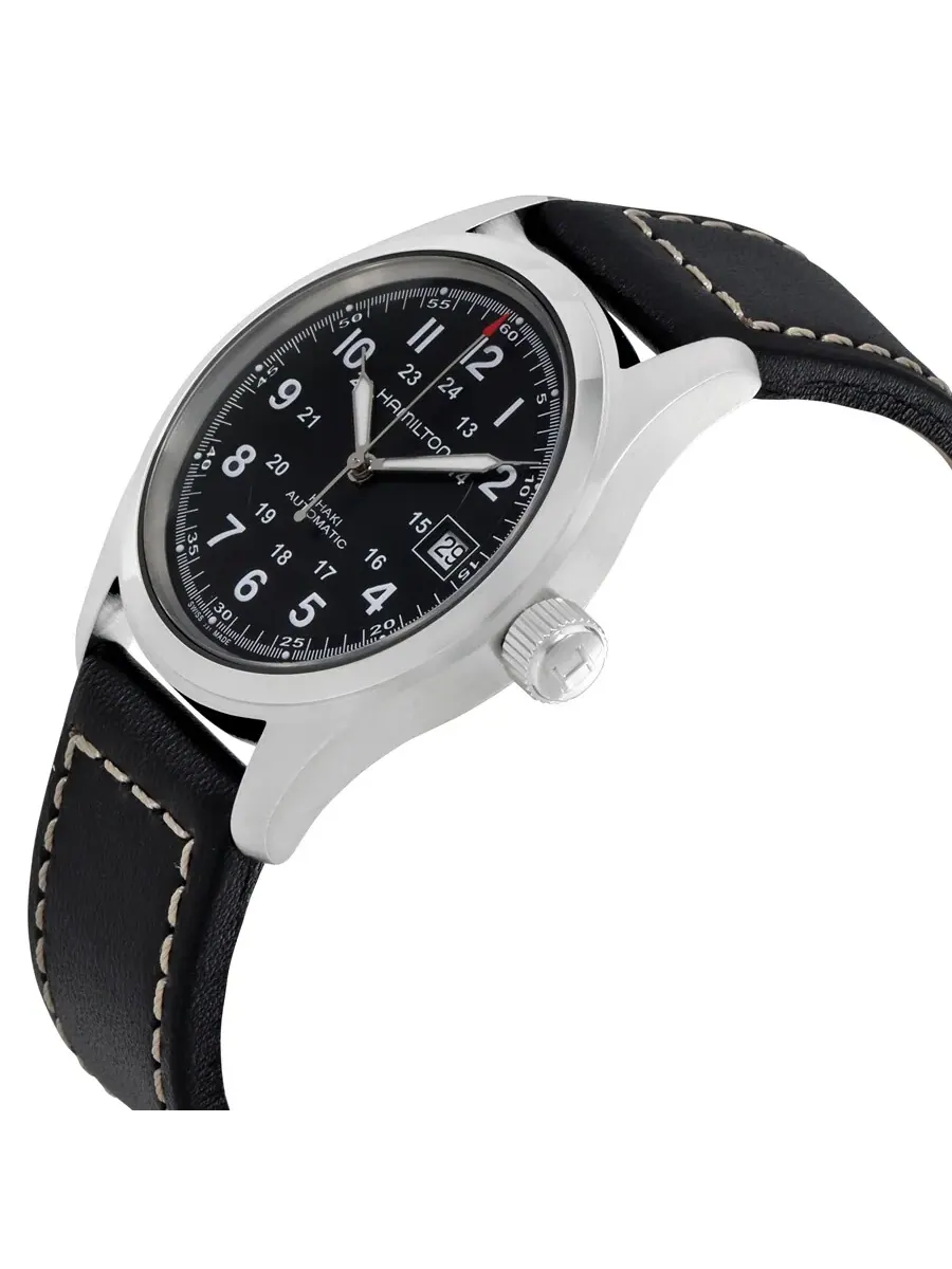 Мужские часы Hamilton Khaki Field Automatic H70455733 — изображение 2 из 4, оттенок серебряный