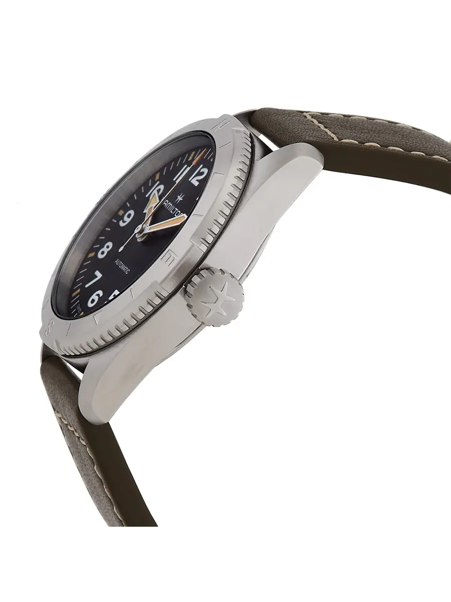 Мужские часы Hamilton Khaki Field Expedition Automatic с черным циферблатом H70225830 — изображение 2 из 3
