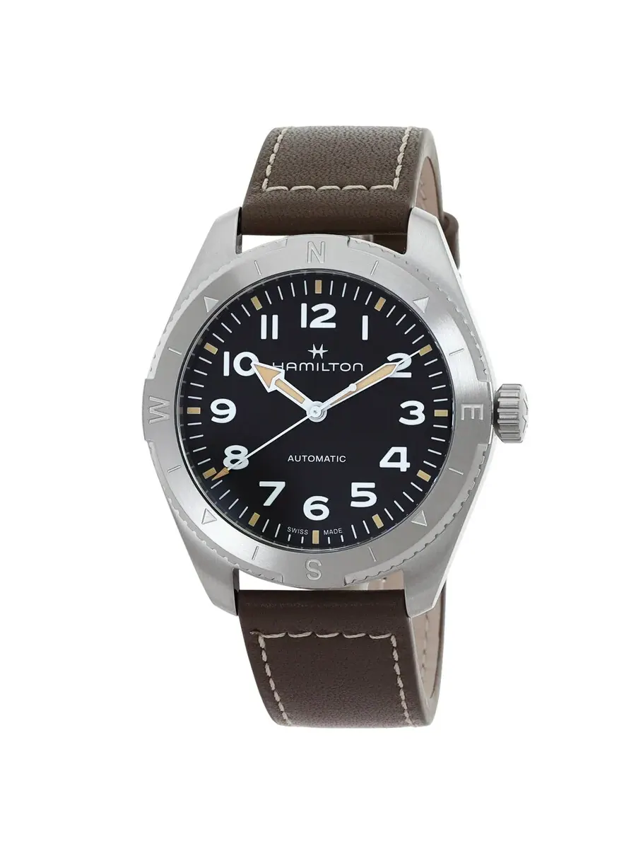 Мужские часы Hamilton Khaki Field Expedition Automatic с черным циферблатом H70315830