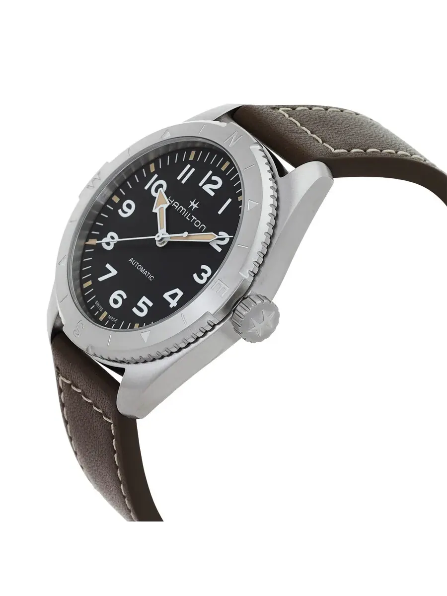 Мужские часы Hamilton Khaki Field Expedition Automatic с черным циферблатом H70315830 — изображение 2 из 3