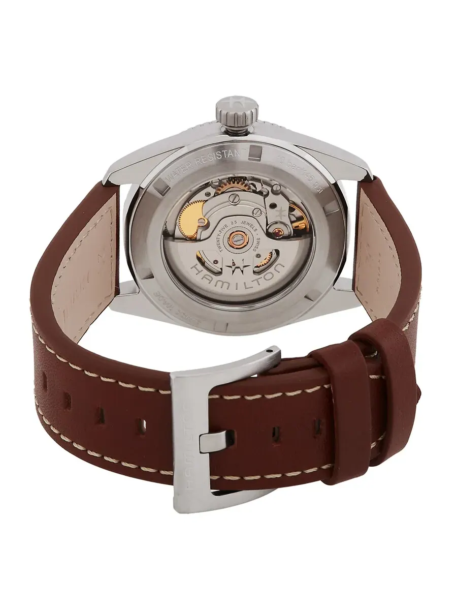 Мужские часы Hamilton Khaki Field Expedition Automatic с синим циферблатом H70225540 — изображение 3 из 3, оттенок серебряный