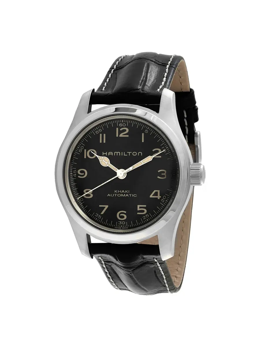 Мужские часы Hamilton Khaki Field Murph Automatic с черным циферблатом, набор H70605732