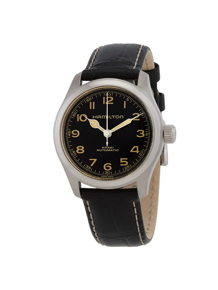 Мужские часы Hamilton Khaki Field Murph Automatic с черным циферблатом H70405730
