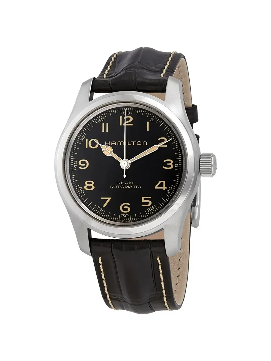 Мужские часы Hamilton Khaki Field Murph Automatic с черным циферблатом H70605731