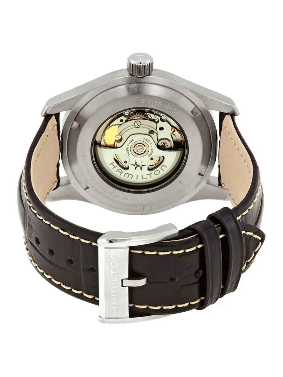 Мужские часы Hamilton Khaki Field Murph Automatic с черным циферблатом H70605731 — изображение 3 из 3, оттенок серебряный