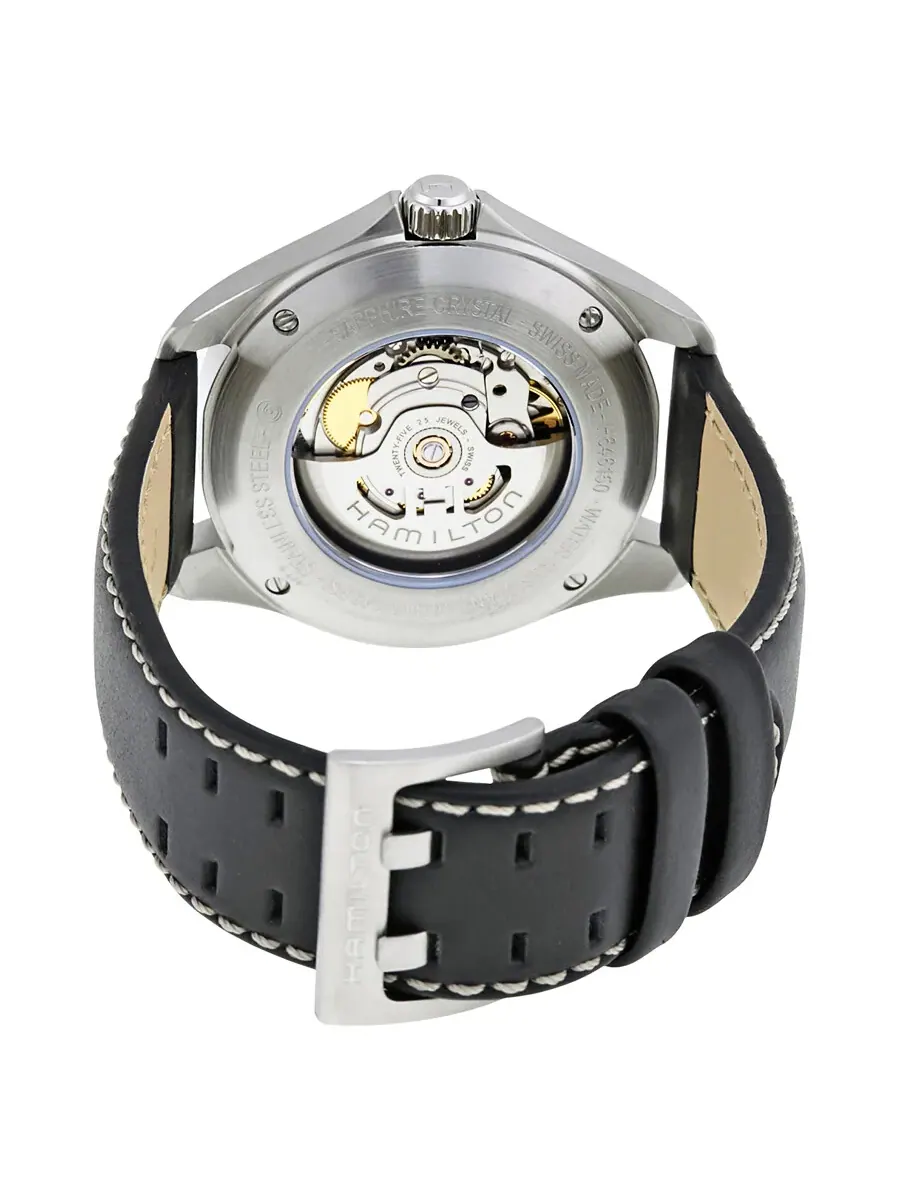Мужские часы Hamilton Khaki Pilot с автоматическим механизмом и черным циферблатом H64615735 — изображение 3 из 4