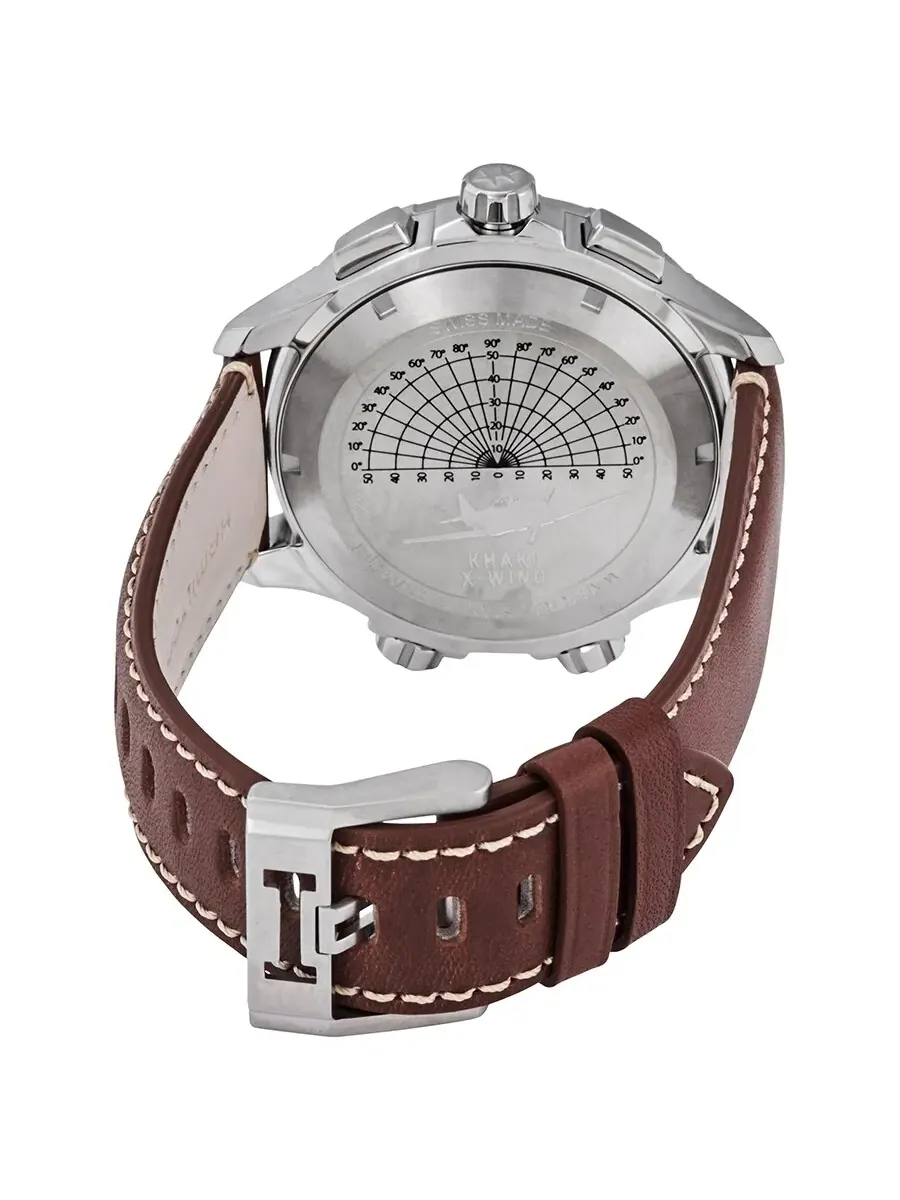 Мужские часы Hamilton Khaki X-Wind Chronograph Quartz с синим циферблатом H77922541 — изображение 3 из 3, оттенок серебряный