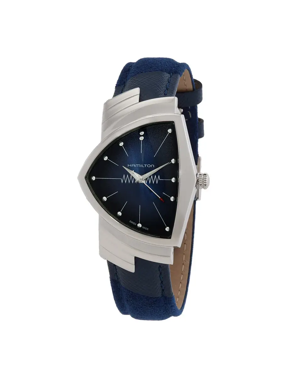 Женские часы Hamilton Ventura Quartz с синим циферблатом H24411942