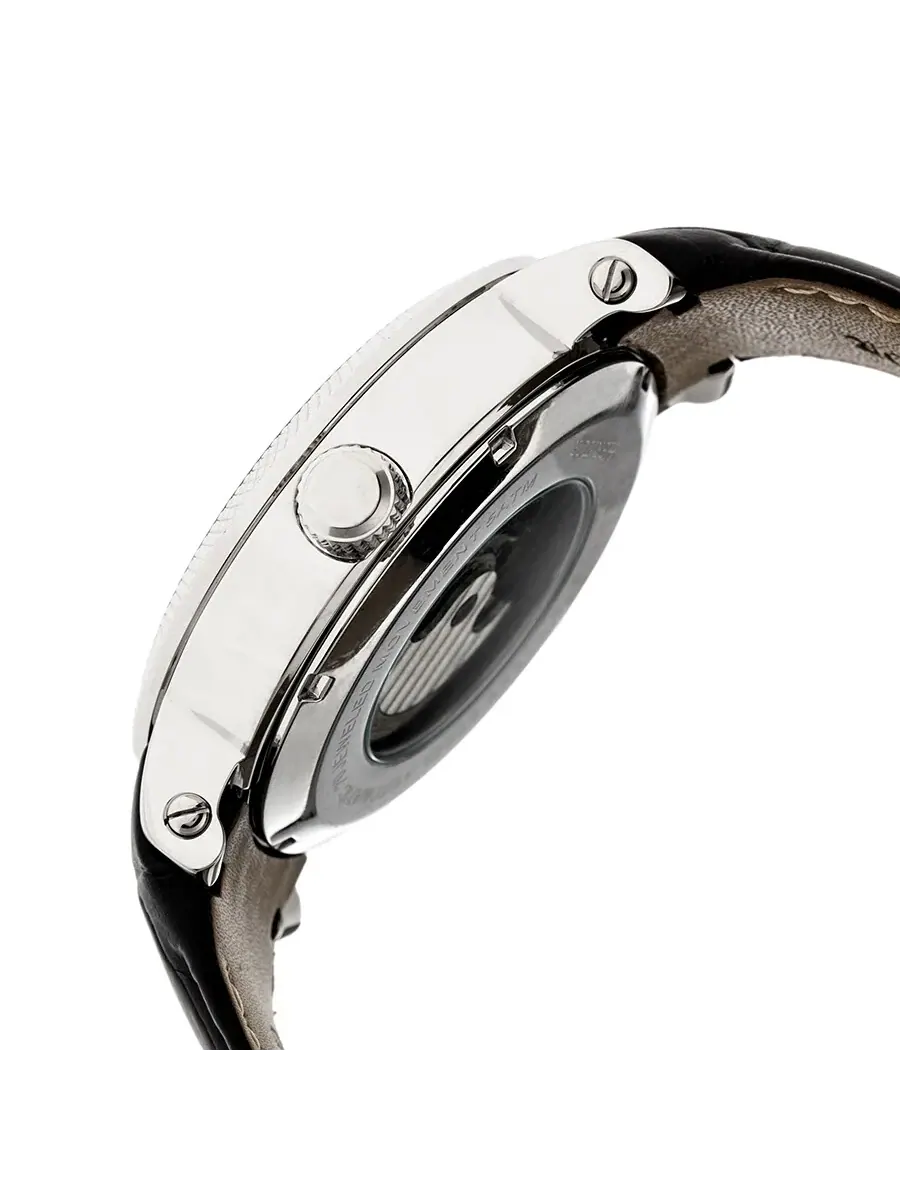 Мужские часы Heritor Aries Automatic с черным скелетонизированным циферблатом HR4405 — изображение 2 из 3, оттенок серебряный