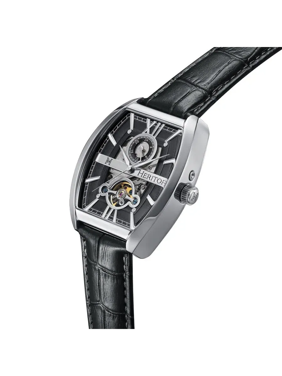 Мужские часы Heritor Masterson с автоматическим механизмом и черным циферблатом HERHS3501 — изображение 2 из 3