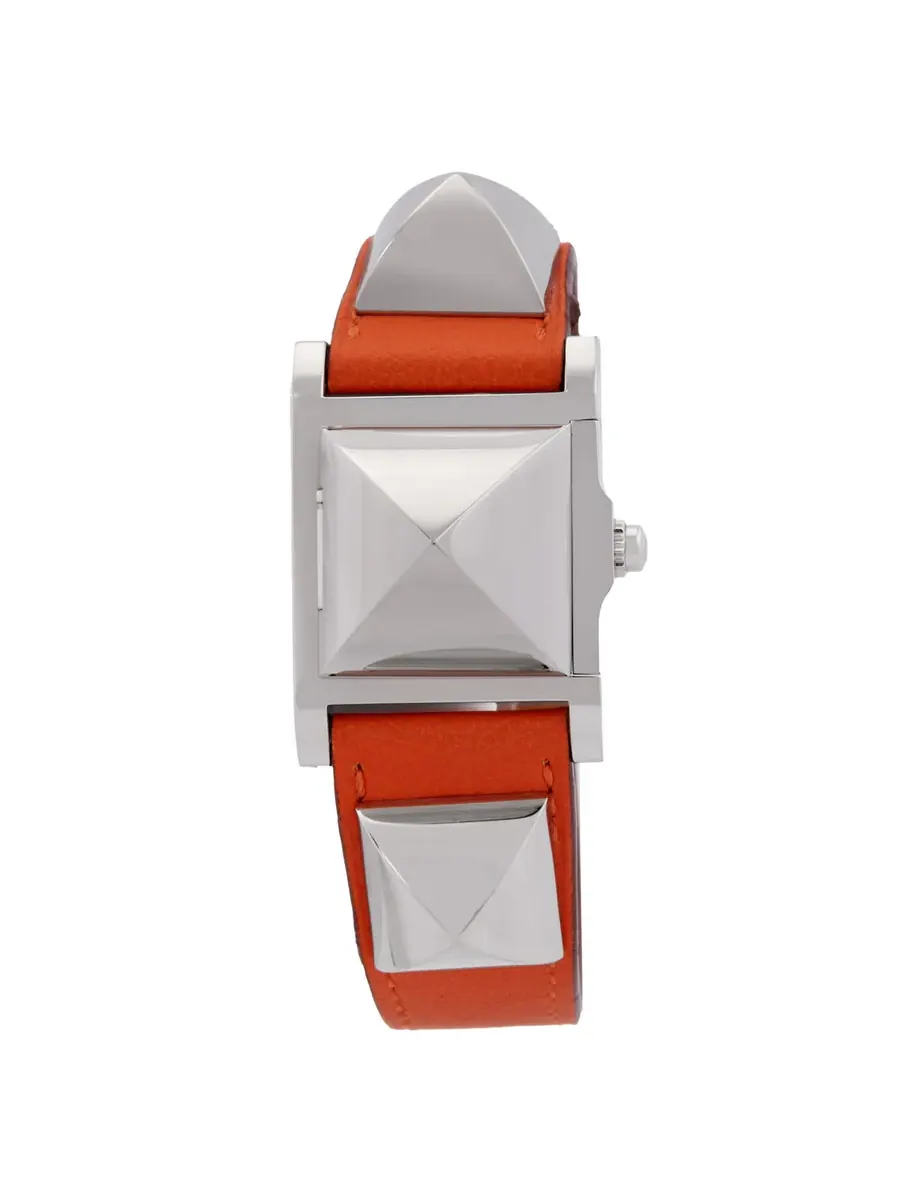 Женские часы Hermes Medor PM с кварцевым механизмом 028326WW00 — изображение 4 из 4, оттенок серебряный