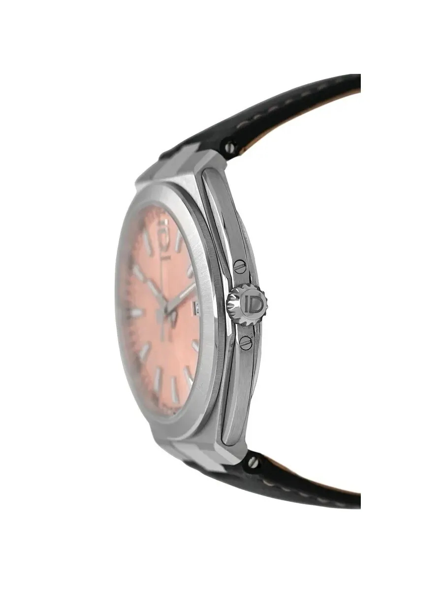 Мужские часы ID Geneve Circular S Limited Automatic с розовым циферблатом 048/300 — изображение 3 из 7, оттенок серебряный