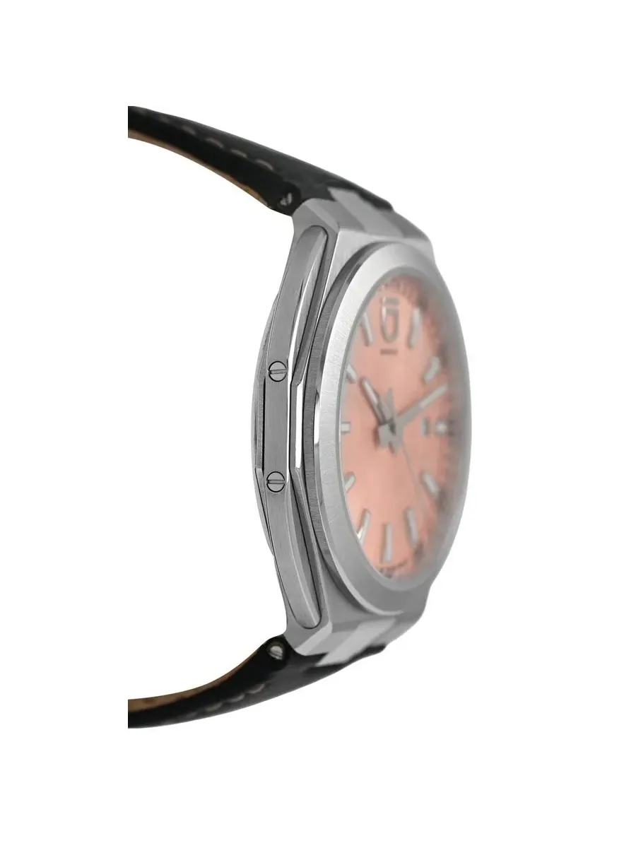 Мужские часы ID Geneve Circular S Limited Automatic с розовым циферблатом 048/300 — изображение 4 из 7, оттенок серебряный