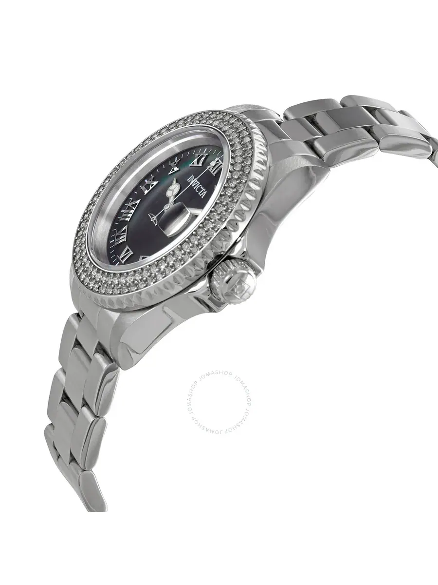 Женские часы Invicta Angel Black с перламутровым циферблатом 21711 — изображение 2 из 3, оттенок серебряный