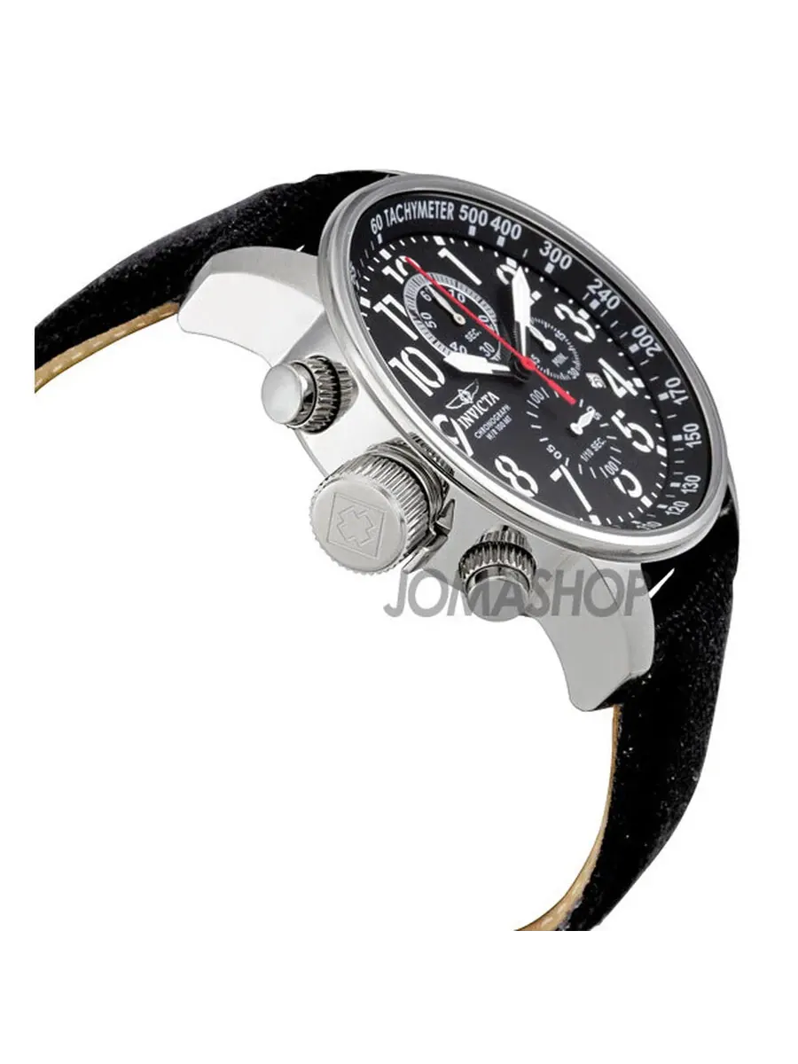 Мужские часы Invicta Lefty Force Chronograph с черным циферблатом 1512 — изображение 2 из 4, оттенок серебряный