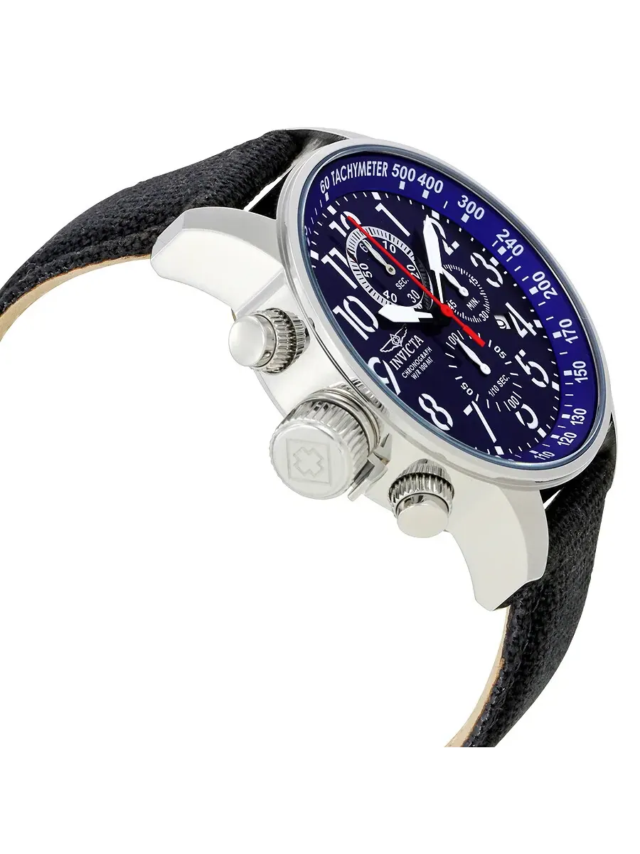 Мужские часы Invicta Lefty Force Chronograph с синим циферблатом 1513 — изображение 2 из 4, оттенок серебряный