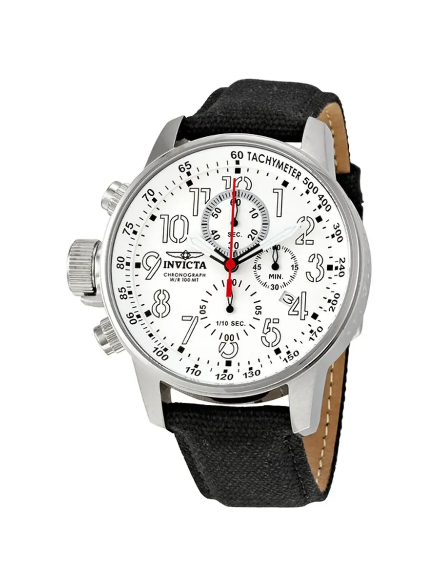 Мужские часы Invicta Lefty Force Chronograph с белым циферблатом 1514
