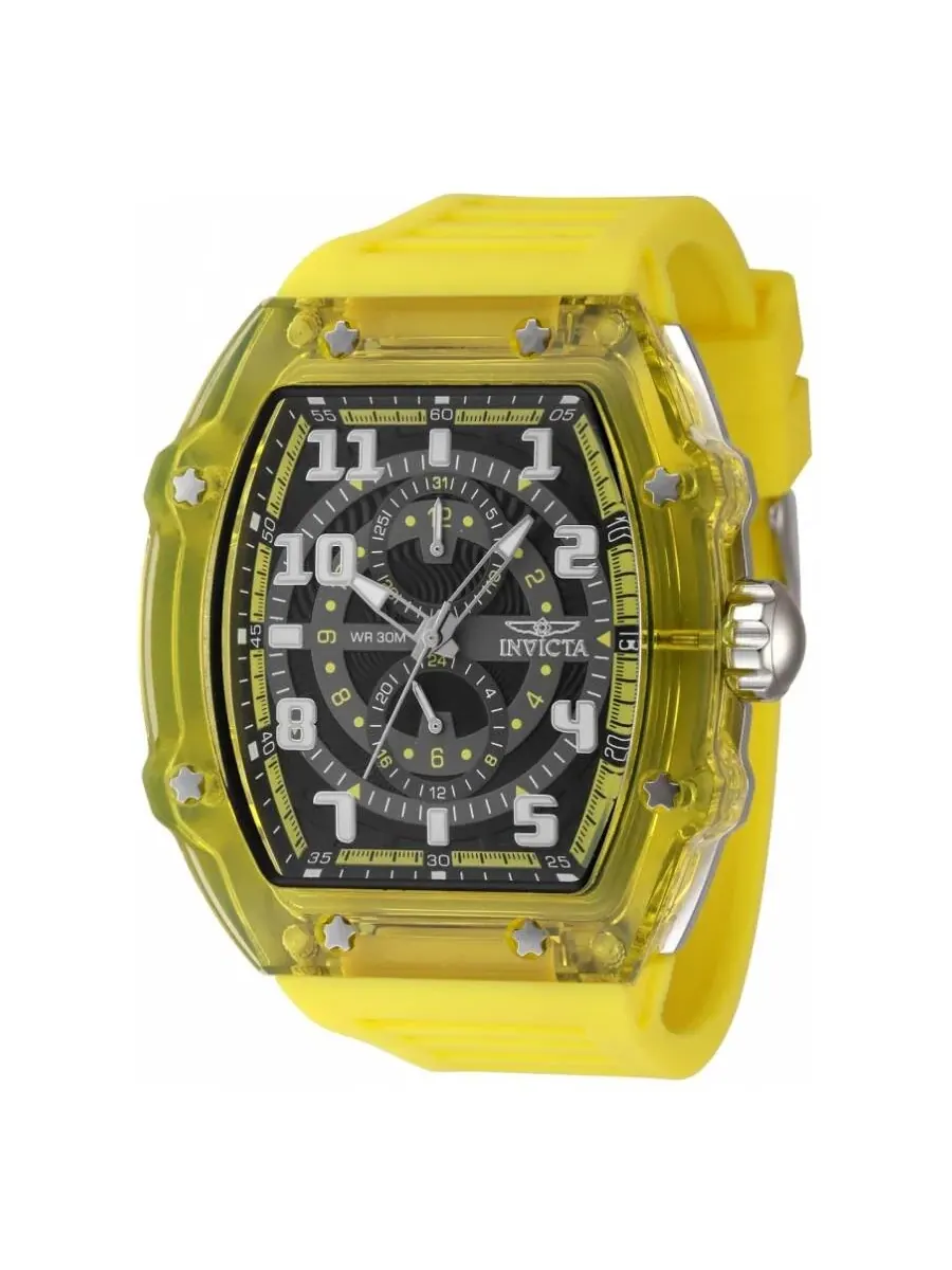 Мужские часы Invicta Racing Quartz с черным циферблатом 48449