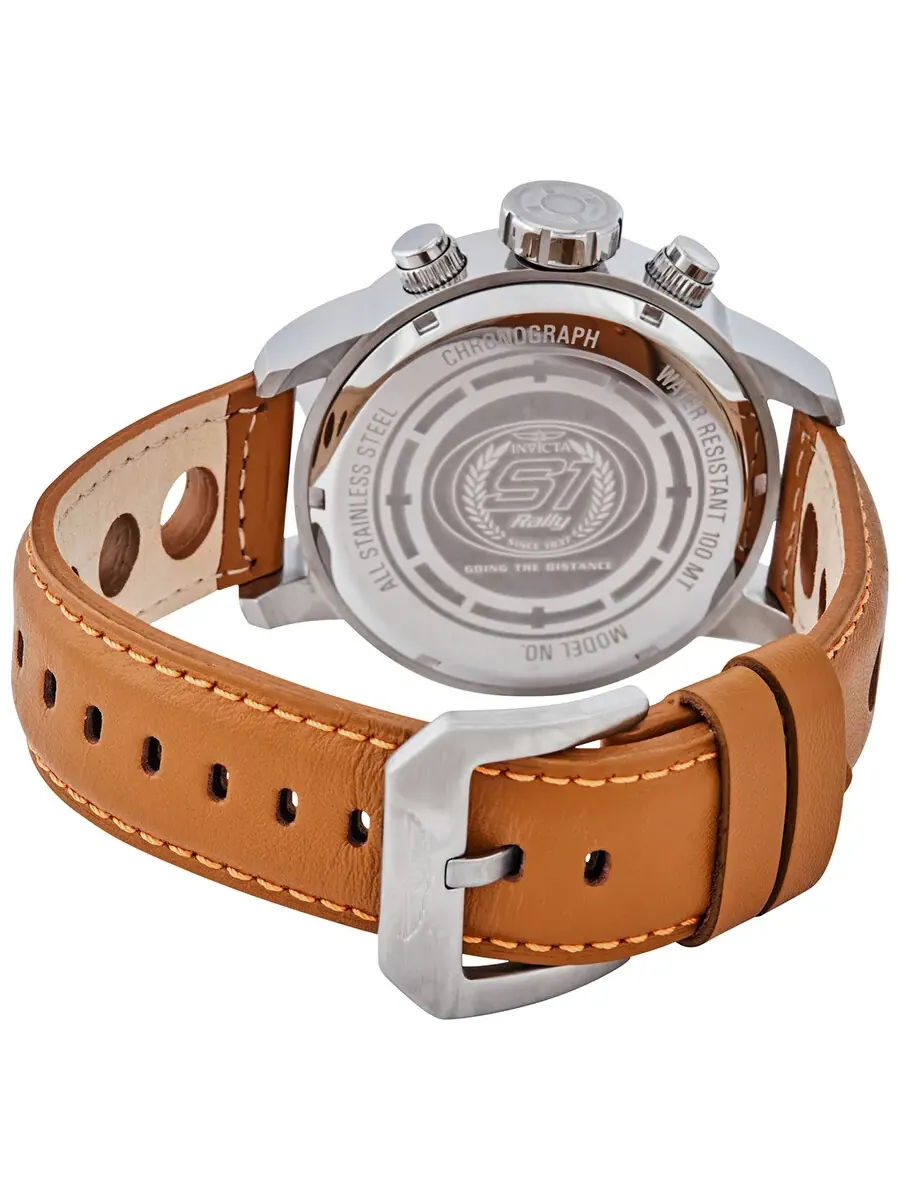 Мужские кварцевые часы Invicta S1 Rally Chronograph с коричневым циферблатом, артикул 16015 — изображение 3 из 3