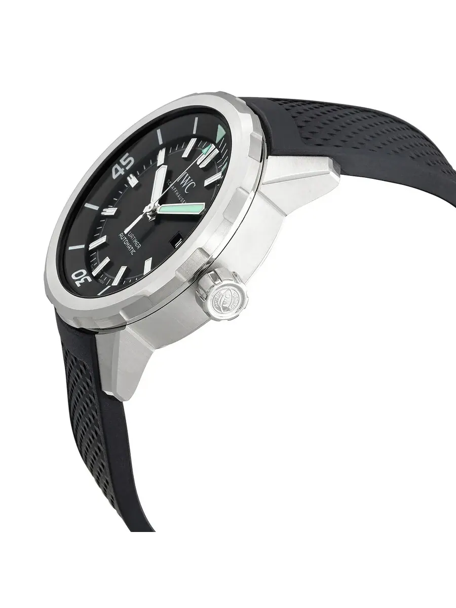 Мужские часы IWC Aquatimer Automatic с черным циферблатом IW328802 — изображение 2 из 3, оттенок серебряный