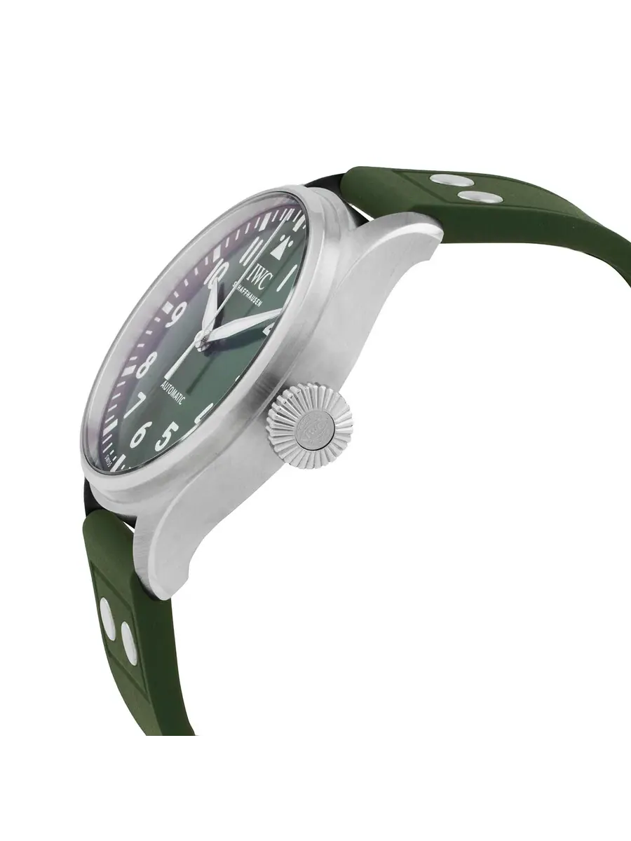 Мужские часы IWC Big Pilot 43 с автоматическим механизмом и зеленым циферблатом IW329306 — изображение 2 из 3
