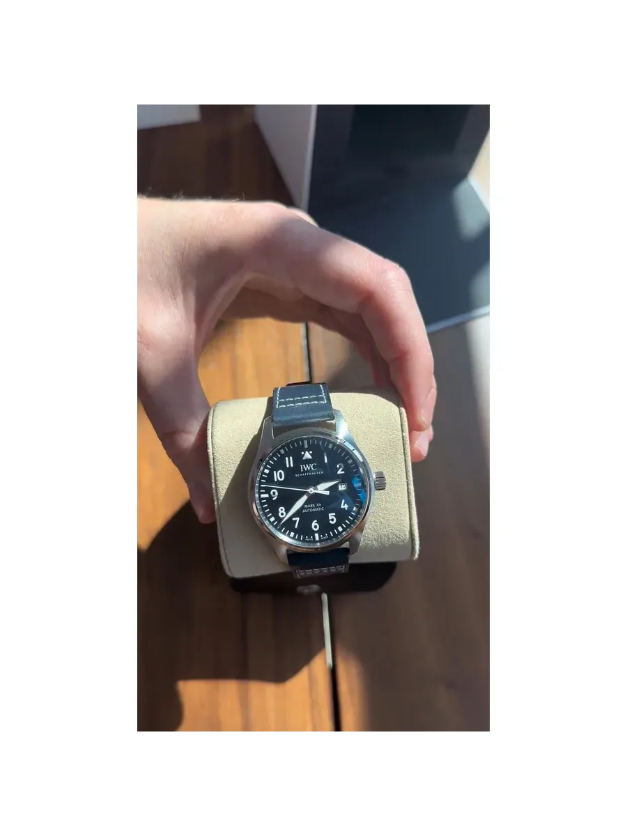 Мужские часы IWC Mark XX Pilots с автоматическим механизмом и синим циферблатом IW328203 — изображение 6 из 6