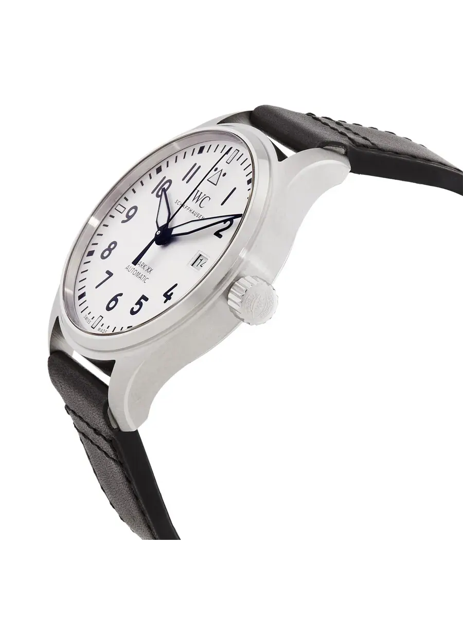 Мужские часы IWC Pilots Automatic с белым циферблатом IW328207 — изображение 2 из 3, оттенок серебряный