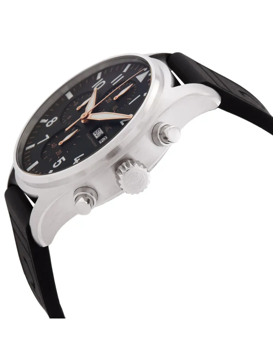 Мужские часы IWC Pilots Chronograph APXGP Automatic с черным циферблатом IW378009 — изображение 2 из 3, оттенок серебряный