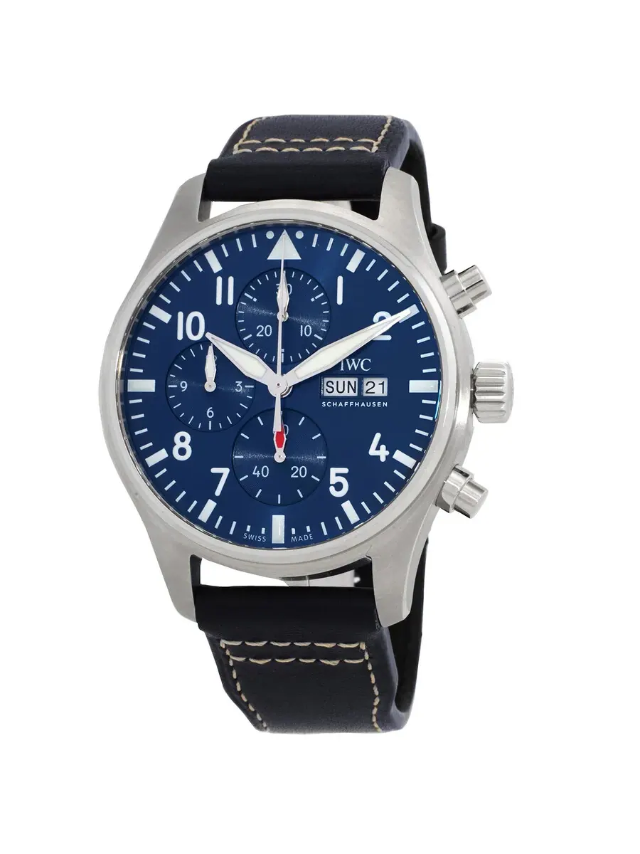 Мужские часы IWC Pilots Chronograph Automatic с синим циферблатом IW378003