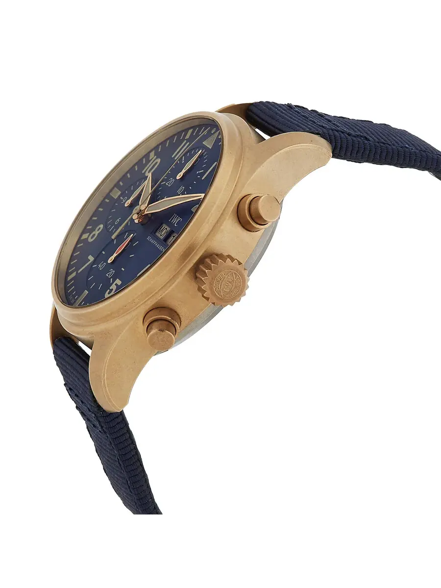 Мужские часы IWC Pilots Chronograph Automatic с синим циферблатом IW388109 — изображение 2 из 3, оттенок синий