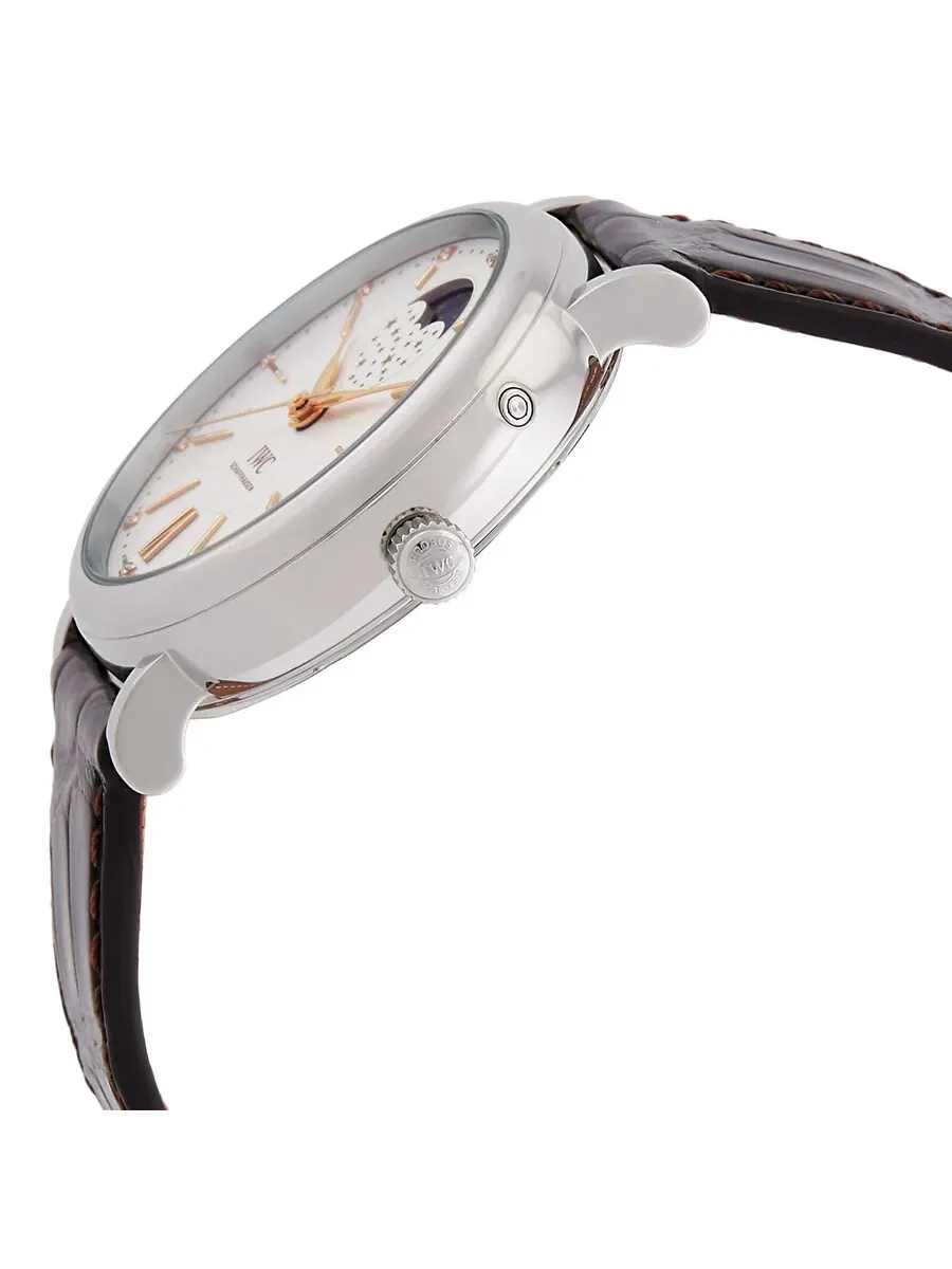 Женские автоматические часы IWC Portofino с бриллиантами и серебряным циферблатом IW459011 — изображение 2 из 3