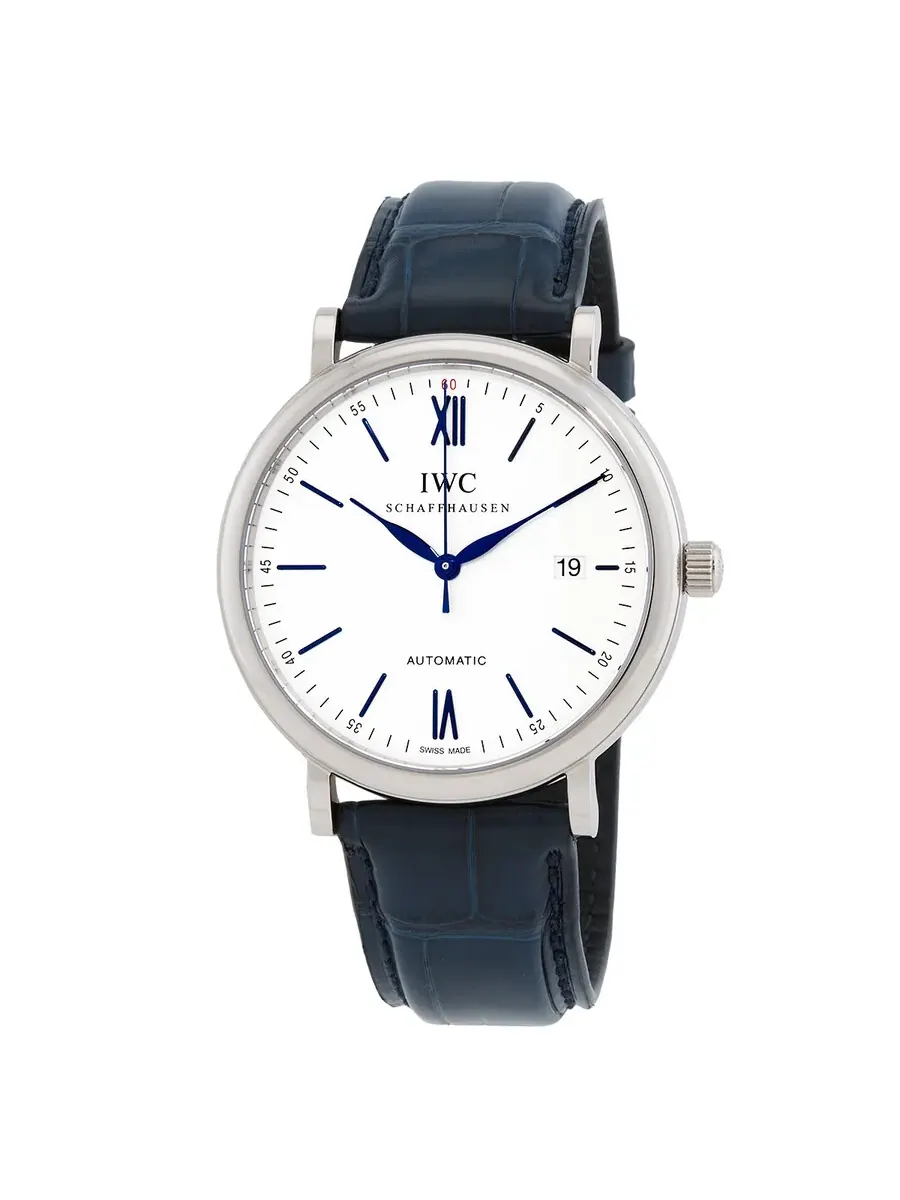 Мужские часы IWC Portofino Automatic с серебристым циферблатом IW356527