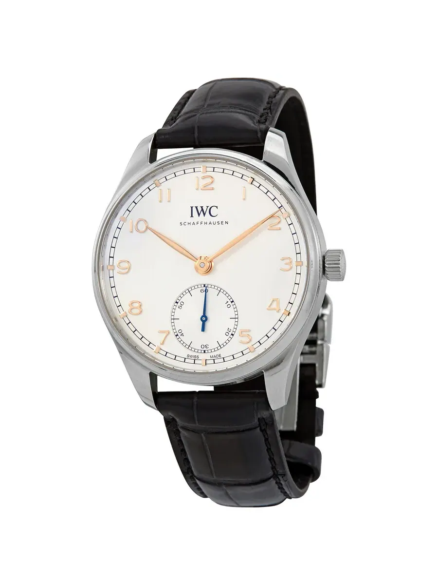 Мужские часы IWC Portugieser Automatic с посеребренным циферблатом IW358303