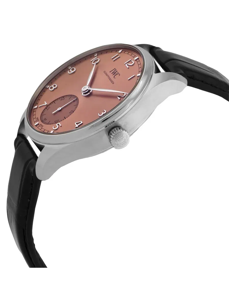 Мужские часы IWC Portuguese 40 Automatic с семговым циферблатом IW358313 — изображение 2 из 3, оттенок серебряный
