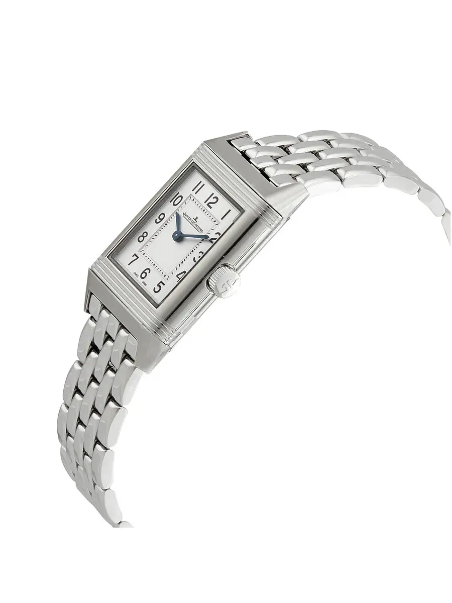 Женские часы Jaeger LeCoultre Reverso Classic Monoface Quartz с серебристым циферблатом Q2618140 — изображение 2 из 5