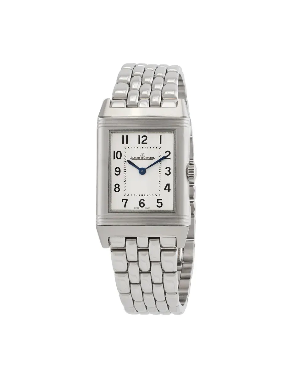 Женские часы Jaeger LeCoultre Reverso Classic Quartz с серебристым циферблатом Q2518140 — серебристый
