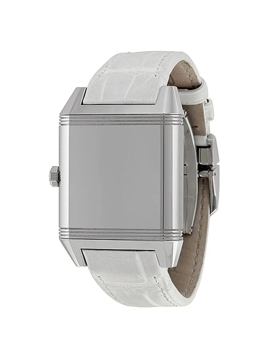 Женские часы Jaeger LeCoultre с белым циферблатом и белым кожаным ремешком Q7068421 — изображение 5 из 5, оттенок серебряный