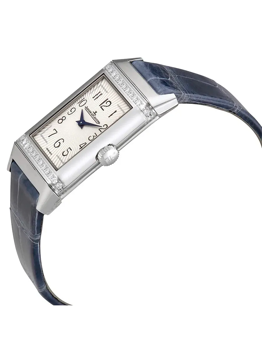 Женские часы Jaeger LeCoultre Reverso с серебристым циферблатом и бриллиантами Q3288420 — изображение 2 из 4