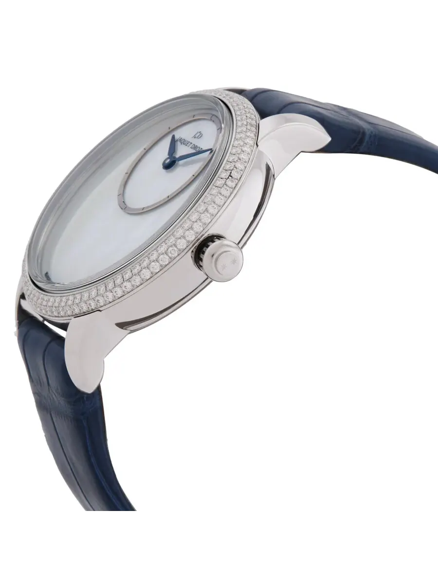 Автоматические часы Jaquet Droz Petite Heure Minute с бриллиантами J005000274 — изображение 2 из 3, оттенок серебряный