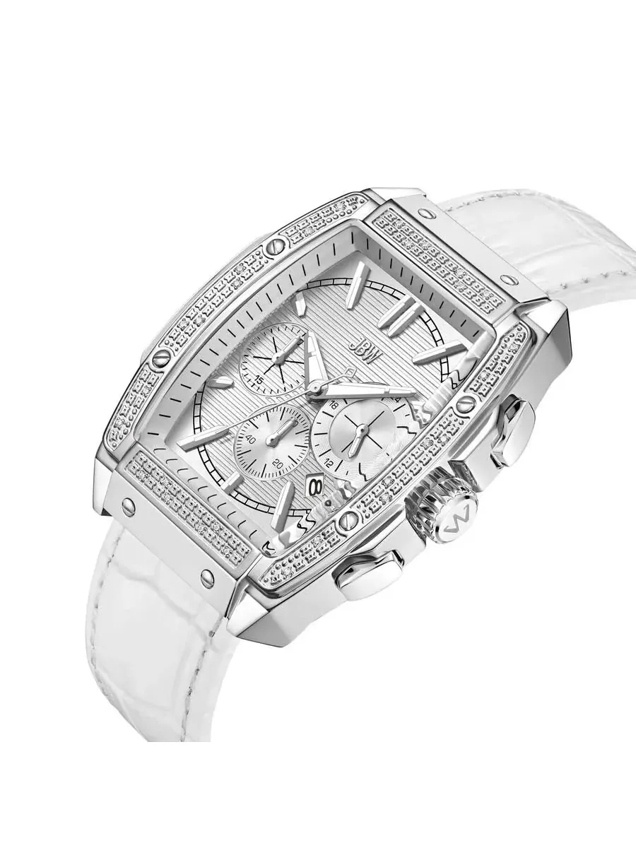 Часы JBW Echelon Chronograph Quartz с серебристым циферблатом, унисекс, модель J6379G — изображение 3 из 3