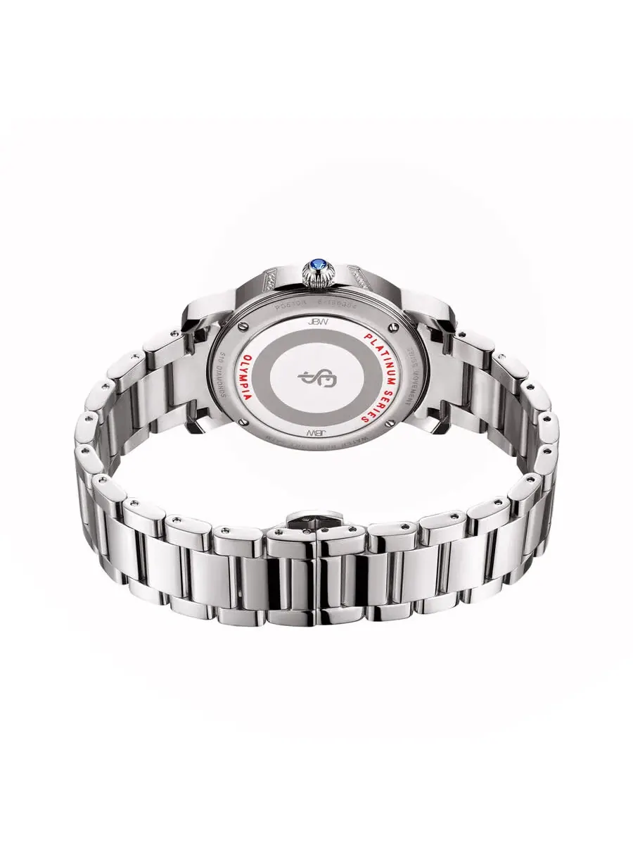 Женские часы JBW Platinum Series с серебристым циферблатом и бриллиантами PS510B — изображение 4 из 7, оттенок серебряный