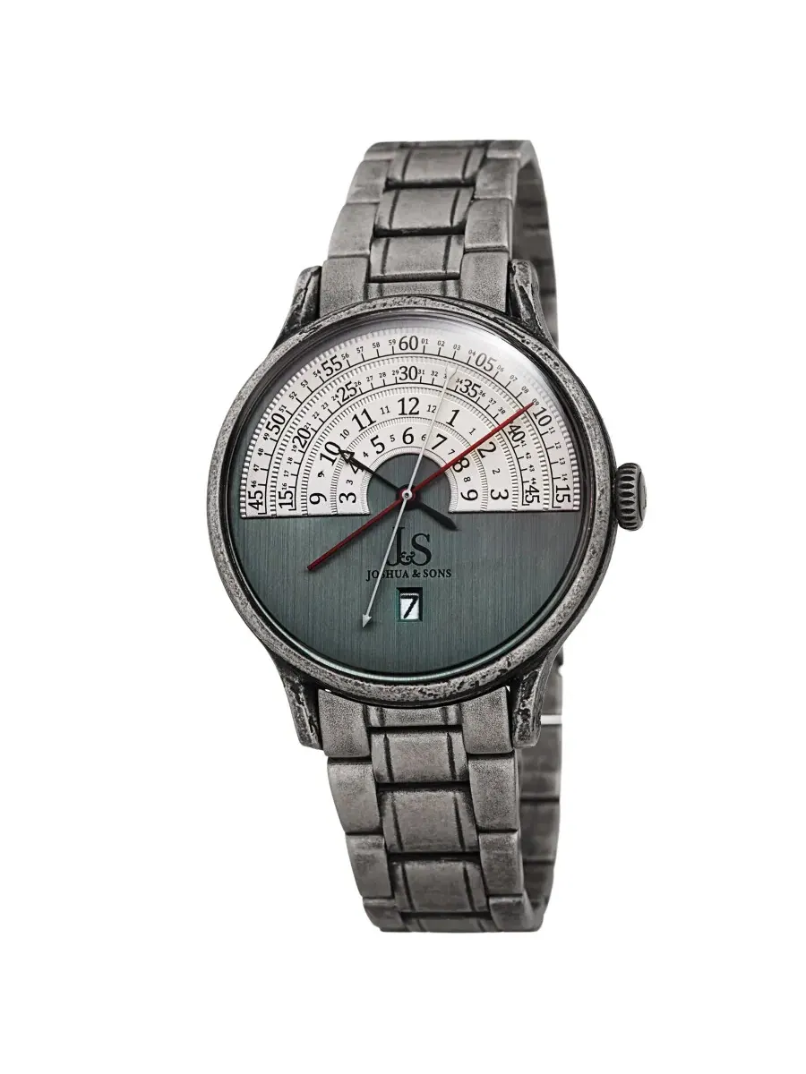 Мужские часы Joshua and Sons с синим циферблатом JX153SS — черный