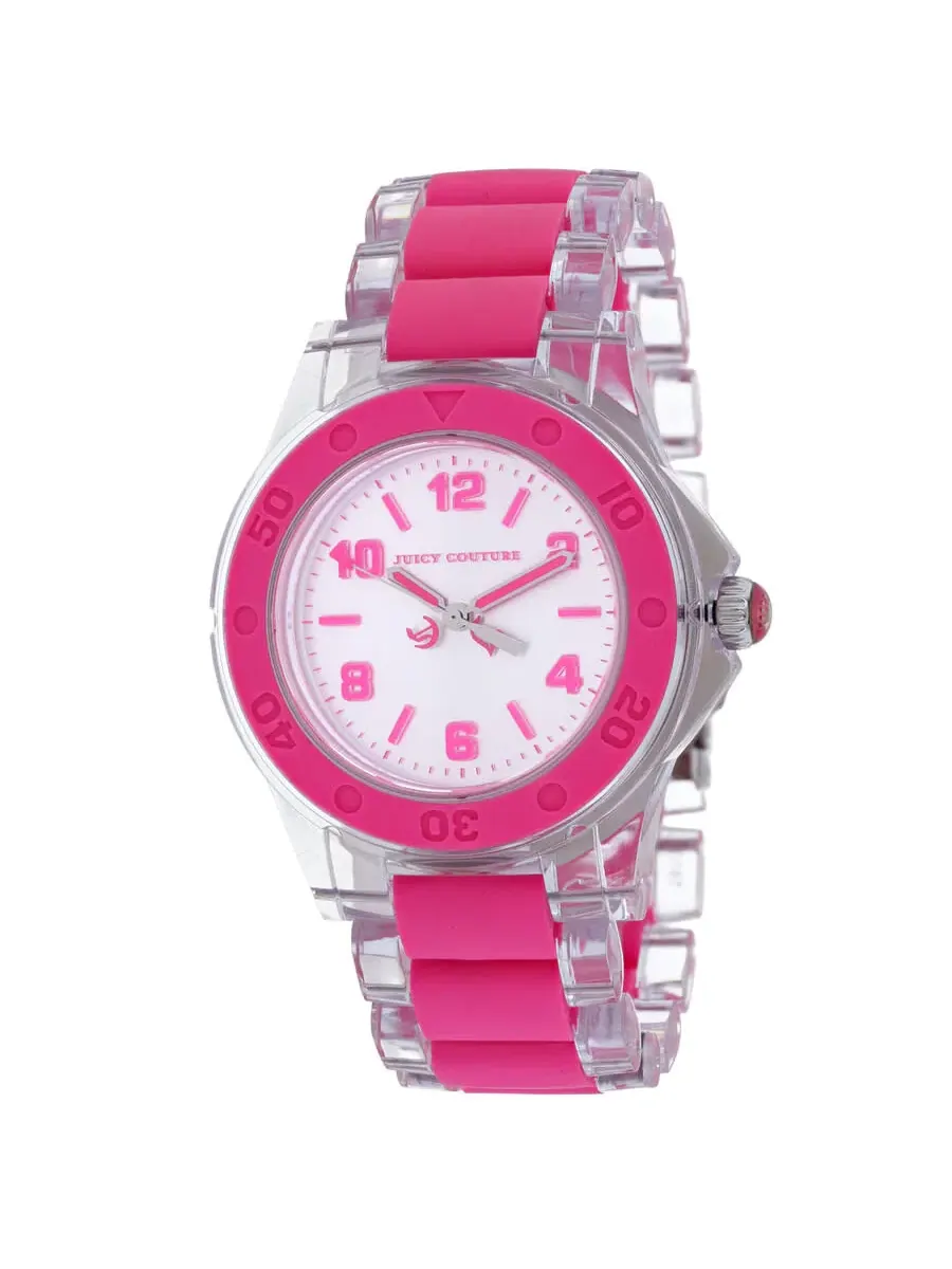 Женские часы Juicy Couture с серебристым циферблатом, модель 1900867