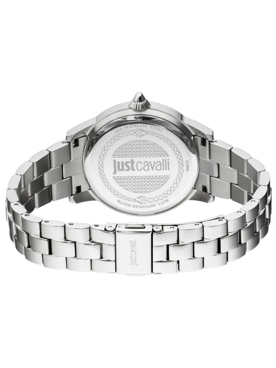 Женские часы Just Cavalli Fashion с синим циферблатом JC1L006M0065 — изображение 3 из 3, оттенок серебряный