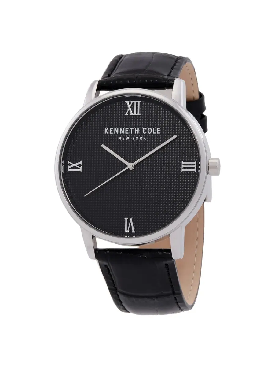 Мужские часы Kenneth Cole New York с черным кварцевым циферблатом KCWGA7006701