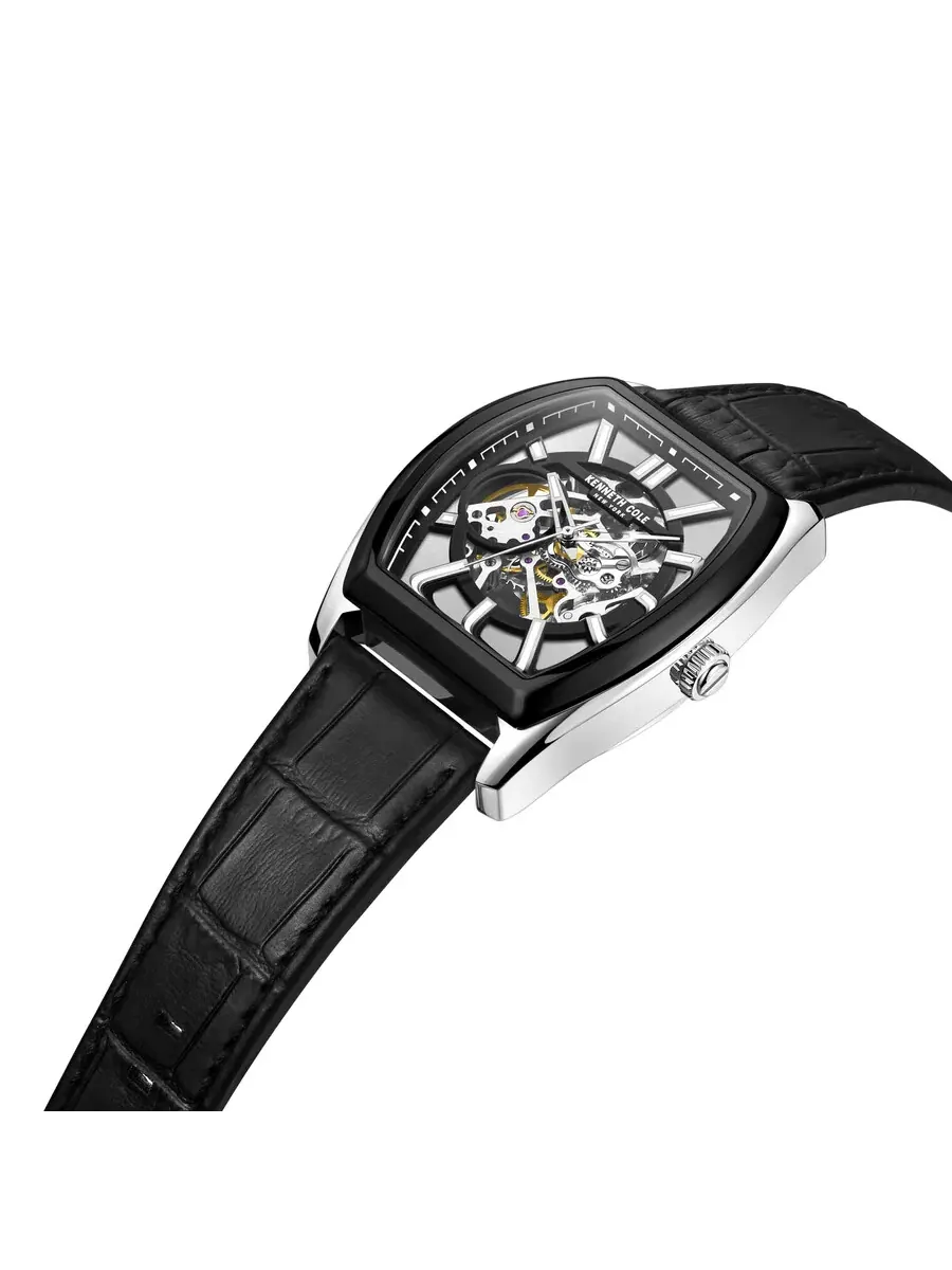 Мужские кварцевые часы Kenneth Cole New York с прозрачным циферблатом KCWGE2226320 — изображение 2 из 3, оттенок черный