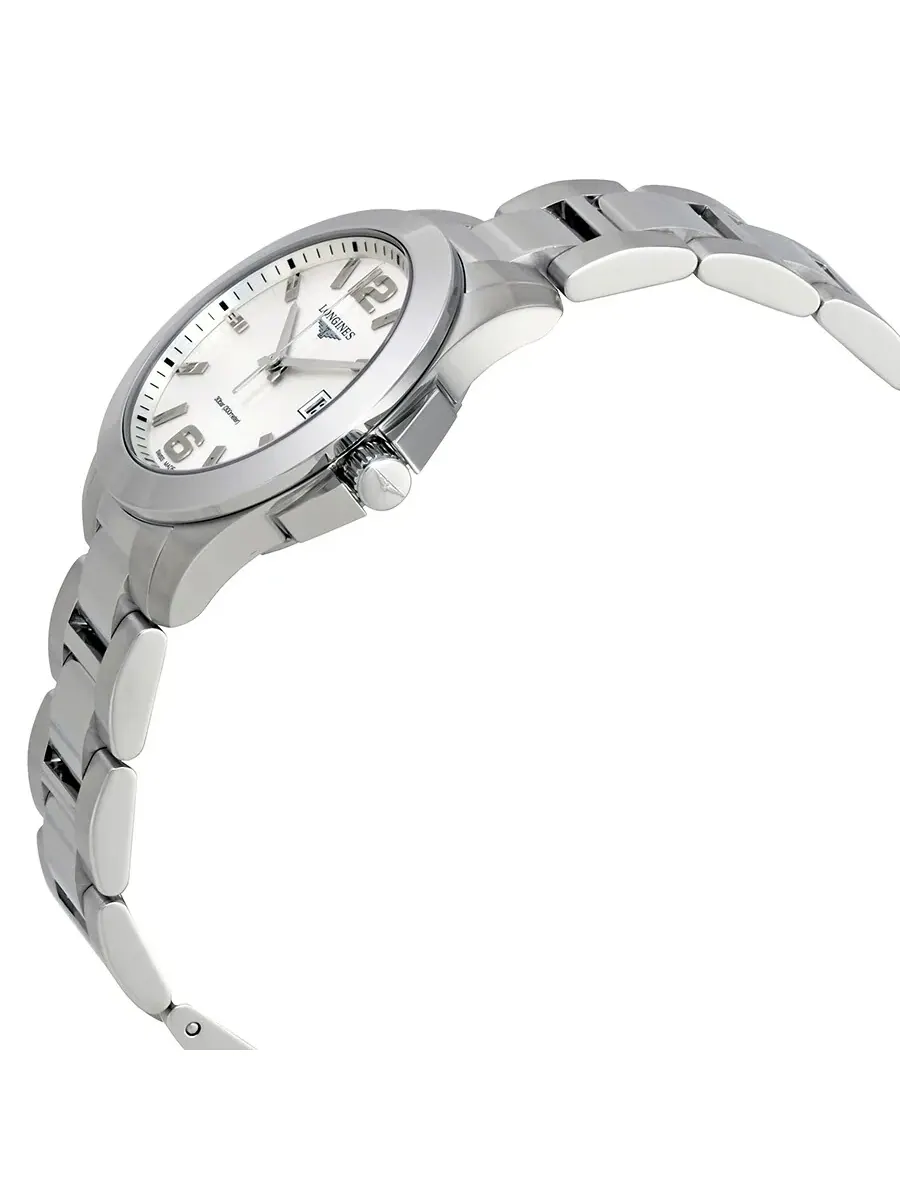 Женские часы Longines Conquest с серебристым циферблатом 34 мм L33774766 — серебристый