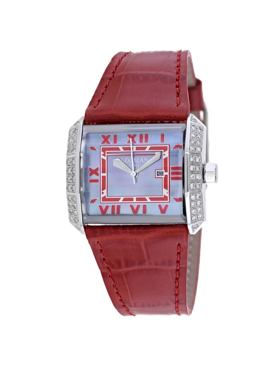 Женские часы Locman Classic Quartz 232GRAYDC/RDLE — серебристый