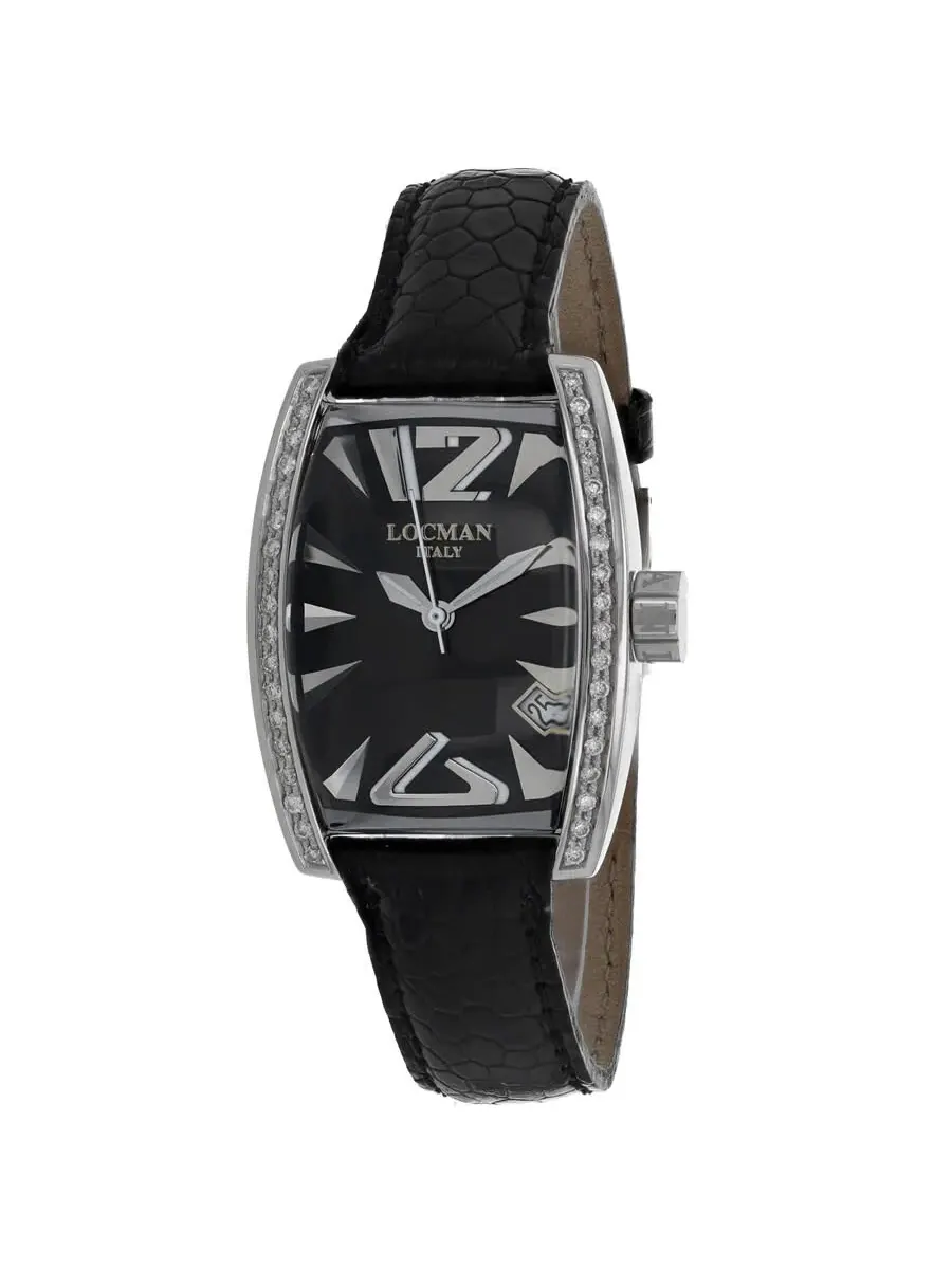 Женские часы Locman Panorama Quartz с черным циферблатом 151BKD
