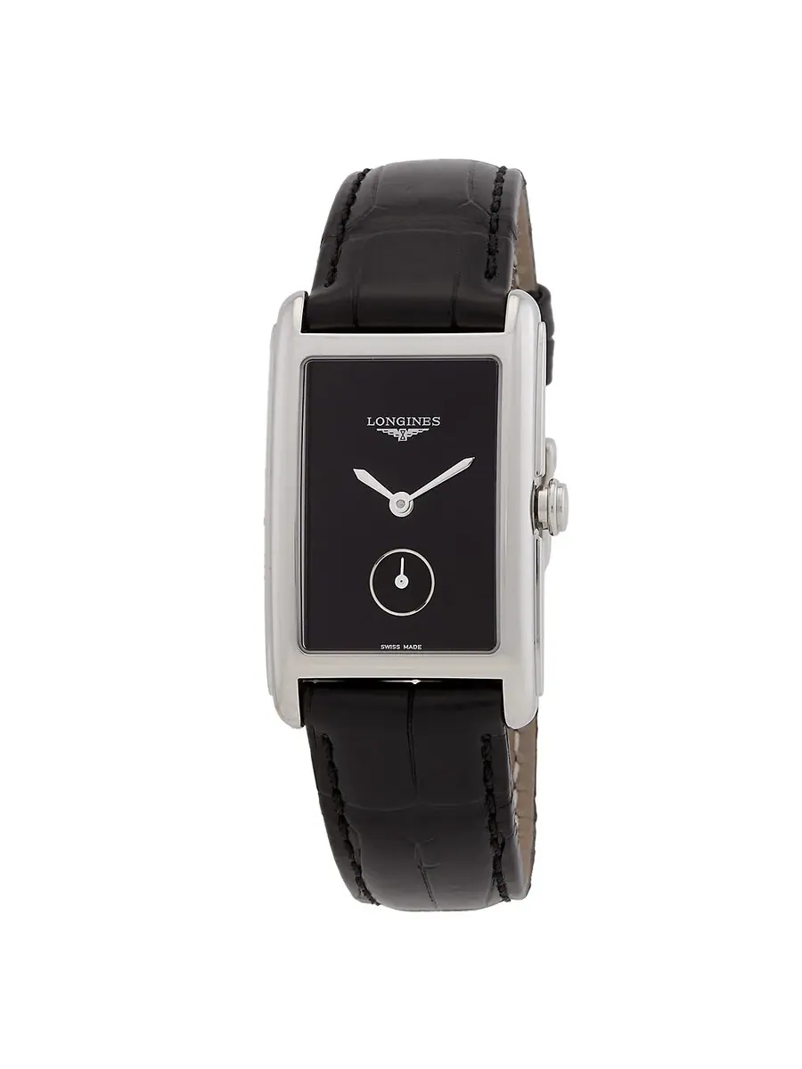 Женские часы Longines Dolce Vita Quartz с черным циферблатом L5.512.4.50.2